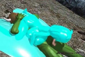 Aliens blowjob